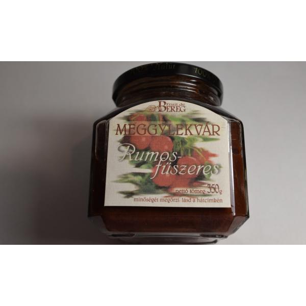 Rumos-fűszeres  meggy lekvár
